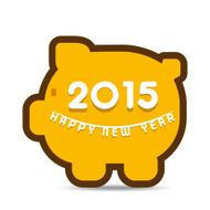 creative finance new year 2015 greeting design