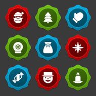 Christmas icons and labels vector set N3