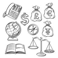 Financial &amp; Business Icon Set