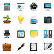 Business &amp; Office Icon Set N3