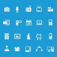 Media &amp; Publishing icons Prime series vector