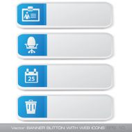 Office banner sign blank for text vector