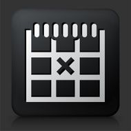 Black Square Button with Calendar Icon N4
