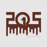 Vector modern new year 2015 background N12