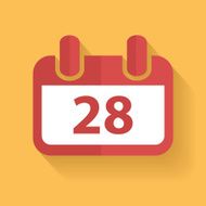 Calendar symbol clean vector
