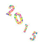 Creative happy new year 2015 text Design N17