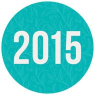 2015 number on color circle background N5