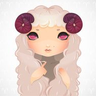 Zodiac signs collection Aries