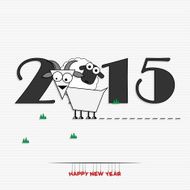 New year 2015 greeting card design N12