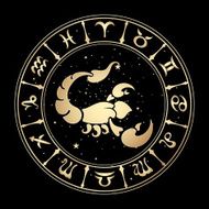 zodiac sign Scorpio vector illustration