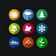 Vector season icons N3