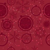 Seamless Snowflakes Background Vector Illustration N5