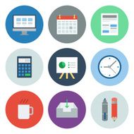 Business Icons &mdash; Circle Series