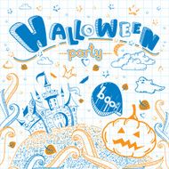 Halloween greeting card