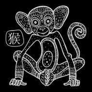 Chinese Zodiac Animal astrological sign monkey