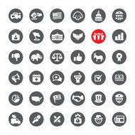 Politics and Government vector icons