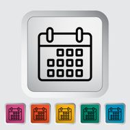 Calendar flat icon N12