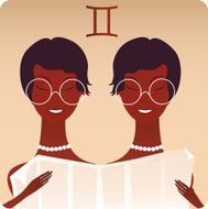 Twins Horoscope Zodiac Sign reading the newspaper