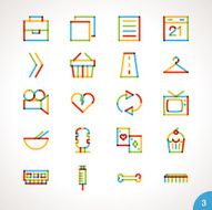 Vector Highlighter Line Icons for any purpose Set 3