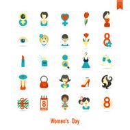 Womans Day Icon Set N81