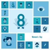 Womans Day Icon Set N82