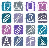 Stationery and office icons N2