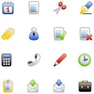 Office icons (colored series)