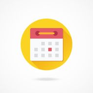 Vector Flat Calendar Icon N2