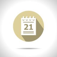Vector calendar icon Eps10 N10
