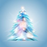 Crystal feel christmas tree