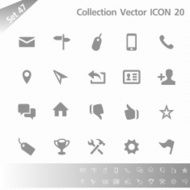 Collection icons Gray Set 47