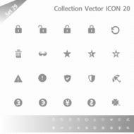 Collection icons Gray Set 39