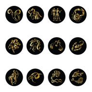 Horoscope Zodiac Star signs vector set N2