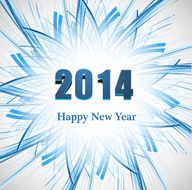 Background for Happy New Year 2014 celebration card vector illustration