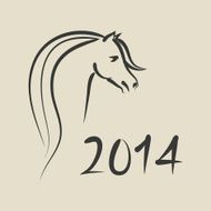 year of horse 2014 background