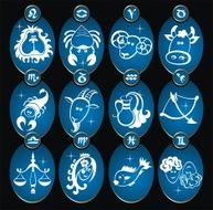 Set of zodiac signs N2