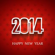 Fantastic Happy new year 2014 background vector