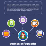 Business infographic flat design N9