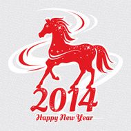 Year of the horse card N4