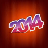New 2014 year greeting card N7