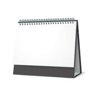 standing blank calendar N21