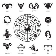 Zodiac Icons set01 Black series - Chill