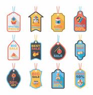 Chinese New Year tag flat banner background set eps10 N84