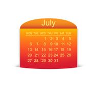 Calendar July 2015 Vector N2