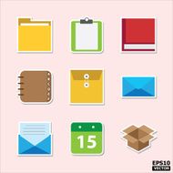 Business and interface icons or symbols set