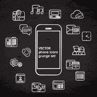 White phone icons