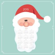 Abstract 2015 Calendar Template - Illustration N10