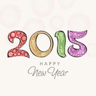 Happy New Year celebration with stylish text design N14