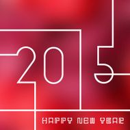 New year 2015 greeting card design N13