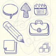 Set of doodle business management N2